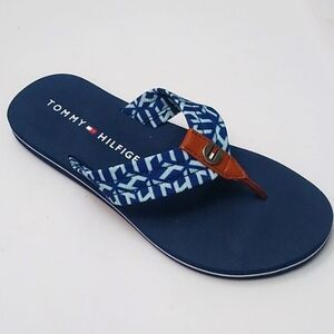 🎉HP🎉Tommy Hilfiger Clam2 Flip Flop Sandal, Dark Blue, 6M, NWB